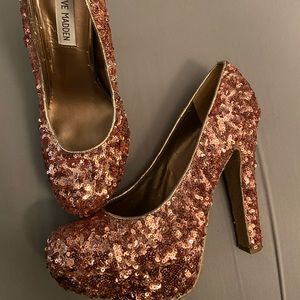 Steve Madden sequin heels